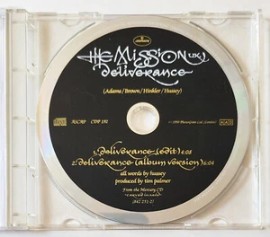 THE MISSION Deliverance CD single 1990 2-Track PROMO The Sisters Of Mercy OOP - Picture 1 of 1