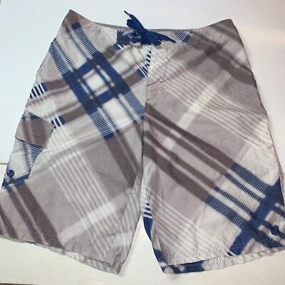 BKE Hebilla Deporte Hombres Board Shorts Bañador Azul/Gris Ajuste Atlético Talla 32 Foto 1 de 4