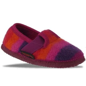 Giesswein TAUFKIRCHEN Hausschuhe Slipper gestreift in Lilatönen Gr.23-35 - Bild 1 von 10