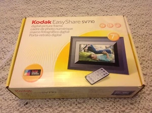 KODAK Easy Share SV710 digital picture frame w/remote control sound speakers NIB - Picture 1 of 5