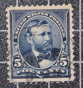 Scott 281 - sovvenzione 5 centesimi - usato - bel francobollo - SCV $2,25 - Foto 1 di 1