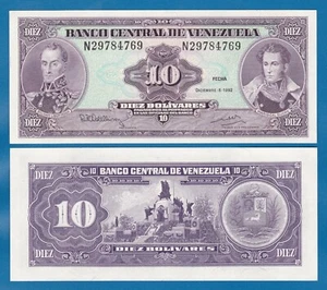 Venezuela 10 Bolivares P 61c 1992 UNC ( P 61 c ) - Picture 1 of 1