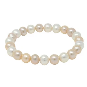 Bracelet En Perles, Multicolore Blanc Rose Mauve ,Bracelet de Perles Femme - Picture 1 of 2