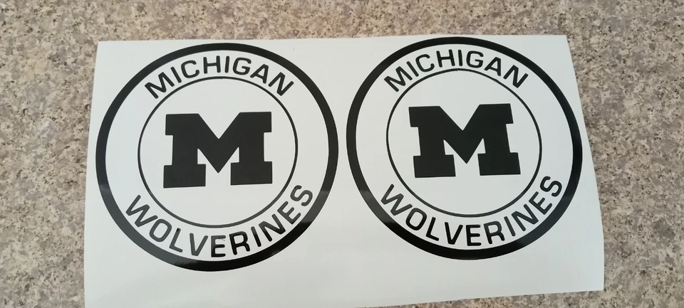 Set of 2 Michigan Wolverines NCAA Decal Stickers *Free Shipping - Image 1 of 1
