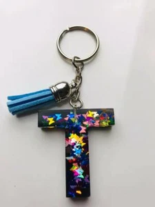Rainbow Butterflies Letter Keychain - Picture 1 of 1