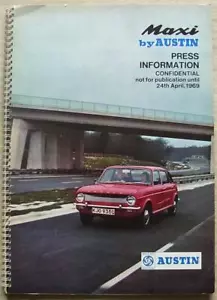 AUSTIN MAXI Car Press Release Information Pack Confidential 24 Apr 1969 Photos - Picture 1 of 6