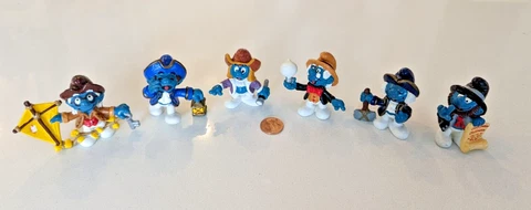 Peyo Schleich Smurf Historical Complete Set (1984) - Rare Cover