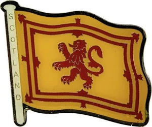 Fridge Magnet Scottish Lion Rampant on a Brass Metal Souvenir Magnet - Bild 1 von 3