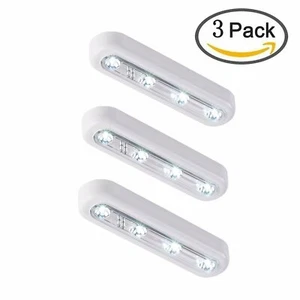 OxyLED Tap Closet Lights, One Touch Light, Stick-on Anywhere 4-Led Touch Light - Picture 1 of 12