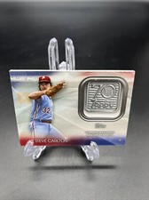 2021 Topps STEVE CARLTON 70th Anniversary Logo Patch Card #70LP-SC - Lot5025