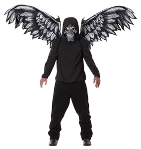 Demon Skull Fallen Angel Wing and Mask Adult Costume Accessory   - Picture 1 of 2