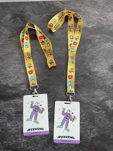 Set of 2 Designer Con 2019 DCon BBC Ice Cream Promo Lanyard Weekend Keychain - Picture 1 of 6