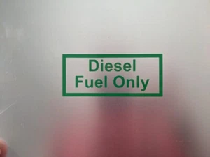 4 count Diesel Fuel Only V1 Gloss Light Green 4.25" x 1.75" (11cm x 4.5cm) - Picture 1 of 9
