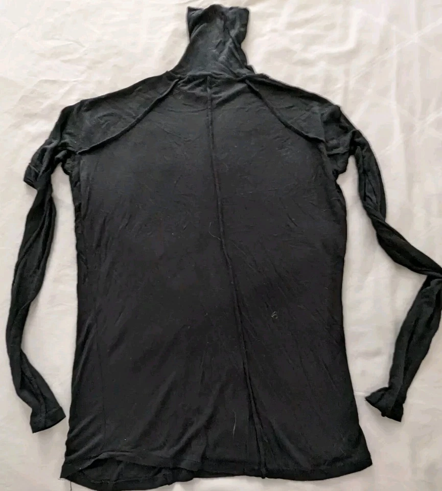 Rag & Bone Base Turtleneck Black Pima Cotton Women Extra Small Normcore - Image 1 of 4