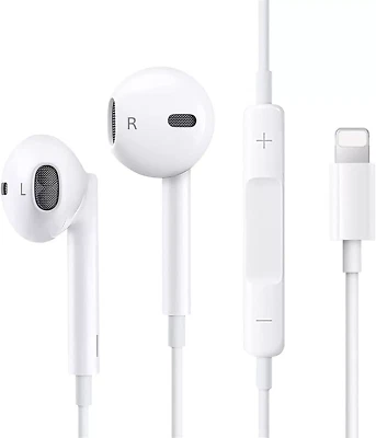 Earphones Headphones For Apple iPhone Pro/14/13/12/11/X Bluetooth Wired Earbuds- - Image 1 of 4