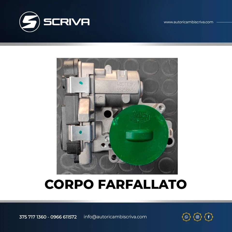 55258454 Magneti Marelli Boîtier Du Papillon Fiat 500L 1.6 D Multijet - Photo 1/1