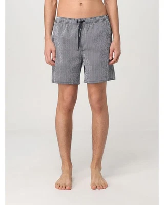 Bañador Armani Exchange azul con cordón a rayas para hombre Foto 1 de 3