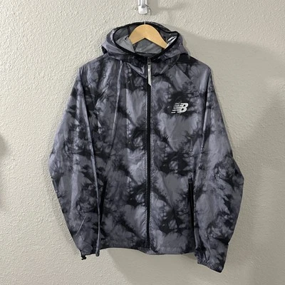 New Balance Reflective Logo Running Windbreaker Jacket Mens Size Small Tie Dye! - Image 1 of 4