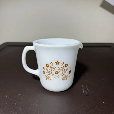 Vintage PYREX Creamer – Summer Impressions Brown Floral Pattern - Image 1 of 4