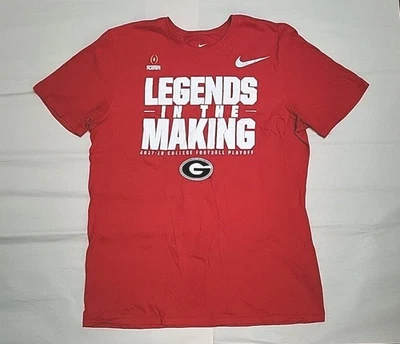 Nike Legends In The Making G College Football Playoff Red Tee T shirt Size L Foto 1 de 4