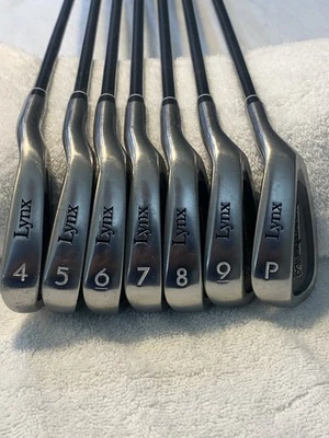 Lynx Predator Iron Set, 4-pitching Wedge, RH Graphite Shaft R Flex - Image 1 of 4