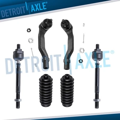 Los 4 extremos de barra de amarre interior y exterior + botas para Honda CRV 1997 1998 1999 2000 2001 Foto 1 de 4