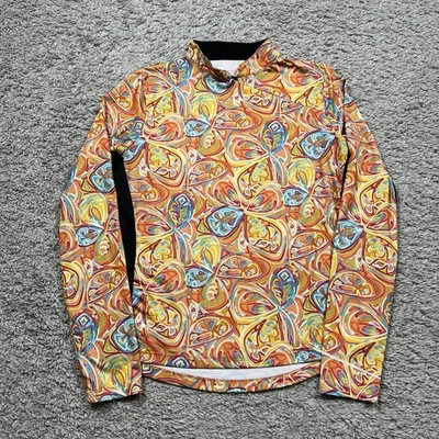 Top de ciclismo de manga larga con cremallera para mujer pequeño colorido UPF 50+ Foto 1 de 4