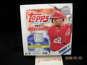 Mega caja sellada de fábrica de béisbol Topps Serie 1 2021 Walmart excl Royal Blue RC - Imagen 1 de 1