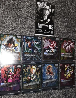 Full Set! Tournament Pack 05 Dragon Ball Fusion World Promos 8 Cards NM/M 2025  - Image 1 of 4