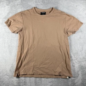 Todd Snyder Shirt Mens Medium Tan Crewneck Made Canada Tee Casual Basic Preppy - Picture 1 of 12