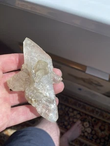 Huge Natural Twinned Selenite Crystal Healing Genuine mineral specimen wand - Picture 1 of 8