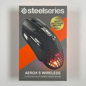 SteelSeries Aerox 5 Wireless - Holey RGB Gaming Mouse - Ultra-Lightweight 18K - Imagen 1 de 6