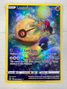 Lunatone GG11/GG70 Corona Zenith Galería Galarian Ultra Raro Arte Completo Pokémon Casi Nuevo - Imagen 1 de 2