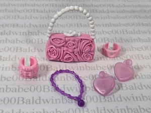 JOYAS~ LOTE MONEDERO PJ9~ 1/6 MUÑECA DE MODA MEZCLADA PLÁSTICO ROSA PÚRPURA ACCESORIOS - Imagen 1 de 3