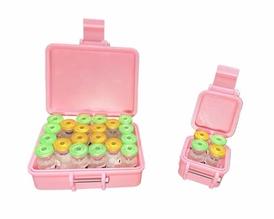 Paquete de caja de almacenamiento de péptidos de 20 quilates y 4 quilates - rosa Sakura Foto 1 de 4