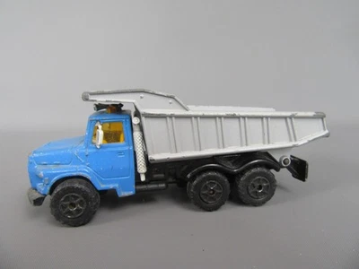 C486 Vintage 1983 Majorette Francia Ford Louisville Camion Benne Blu 1:60 - Immagine 1 di 4
