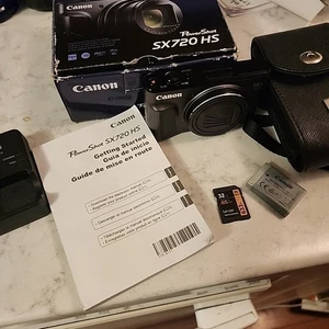 [Como nueva en caja] Cámara digital Canon PowerShot SX720 HS negra  - Imagen 1 de 13