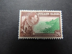 Pitcairn Islands 2s6d 1940-51 verde y marrón SG8 montado como nuevo - Imagen 1 de 2
