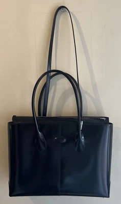 Black Tod’s Iconic Lady Diana Di D Convertible 2 Handle Shoulder Bag Top Zip VG - Image 1 of 4