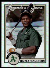2023 Topps Series 2 Legends of the Game Rickey Henderson Oakland Athletics