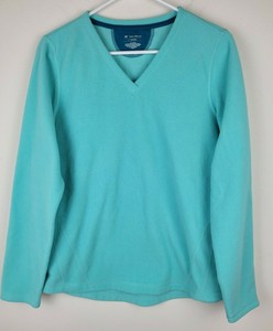 Fleece V-Neck Pullover Activewear Tops 