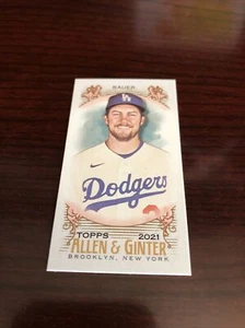 TREVOR BAUER 2021 Topps Allen & Ginter #208 MIni *Mint* - Picture 1 of 2