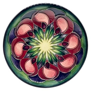 MOORCROFT POTTERY EMMA BOSSONS APRIL TULIP 2002 PIN DISH ** 12.5 cm DIAMETER ** - Picture 1 of 7