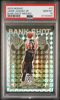 2023 Panini Mosaic Bank Shot Jaime Jaquez JR. #11 PSA 10 - Image 1 of 2