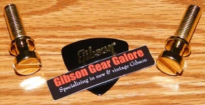 Gibson Les Paul Tailpiece Studs Gold Steel Guitar Parts ES Flying Custom SG HP L - Picture 1 of 3