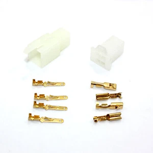 4 Pins Male Female Wiring Loom Wire Plug Socket PIT PRO QUAD DIRT BIKE ATV BUGGY - Picture 1 of 5