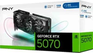 PNY GeForce RTX 5070 12GB OC GDDR7 Triple Fan - BLACK - Picture 1 of 4