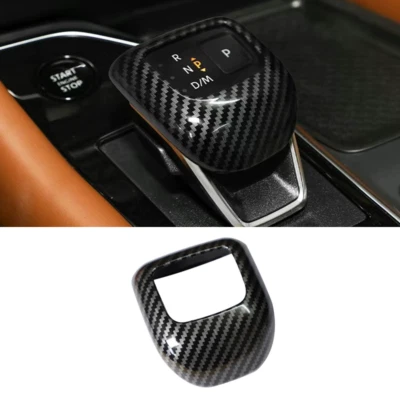 ABS Carbon fiber Gear Shift Knob Cover Trim For NISSAN PATHFINDER 2022-2025 - Image 1 of 4