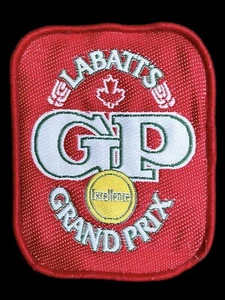 Vintage Labatt’s Grand Price Beer Auto racing Patch 3.5”x2.75” - Picture 1 of 1