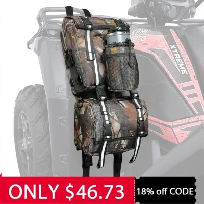 ATV Fender Bag Cooler Bag Pack Luggage Storage Cargo Camo For Sportsman Yamaha - Image 1 of 4